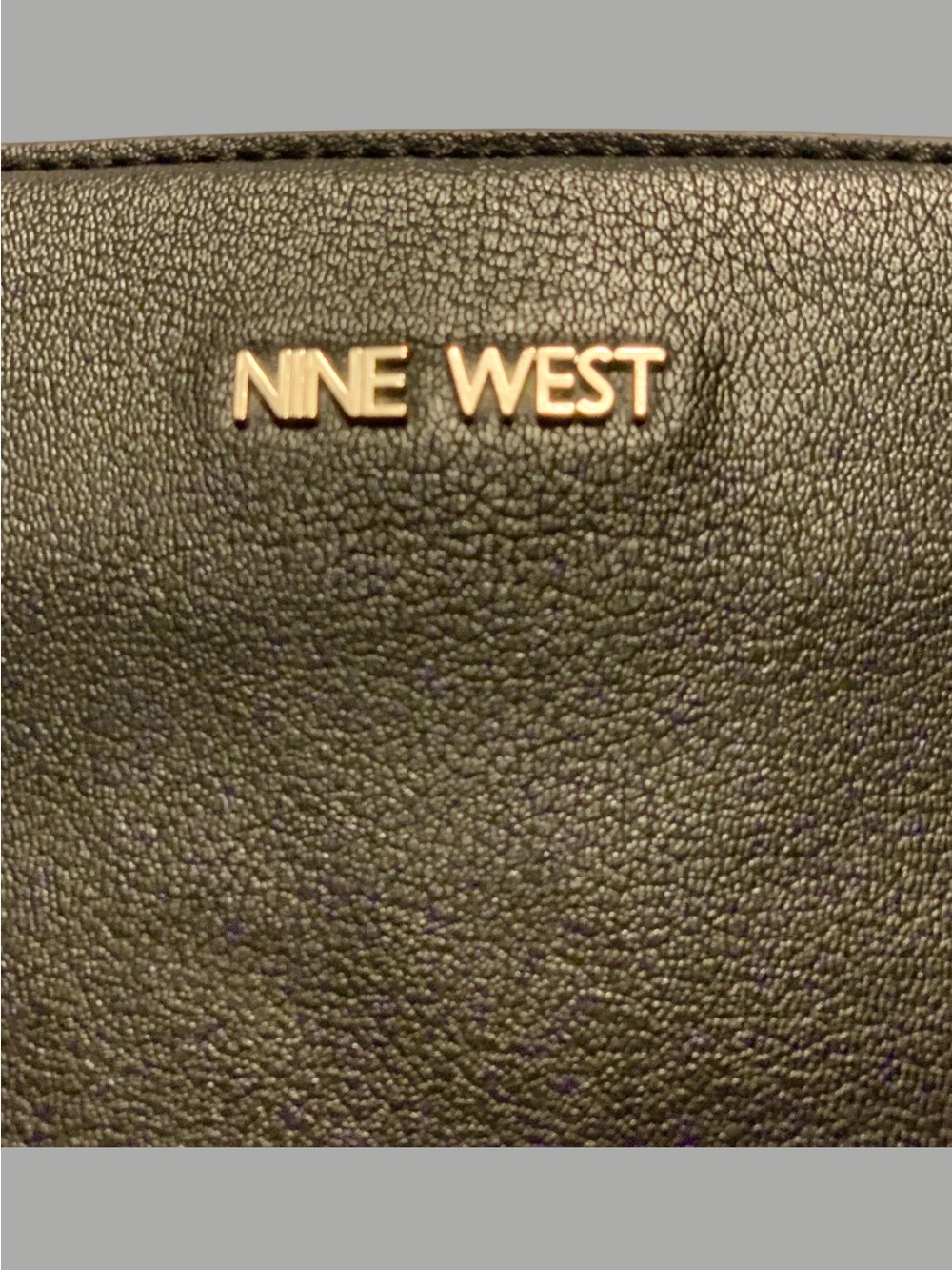Nine West Black Leather Crossbody bag purse - Picture 3 of 14